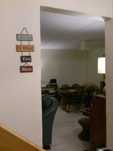 Writing on the doorposts!