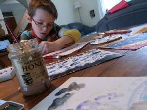 Prince doing some interest-lead artwork...