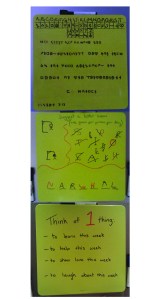 Some of the fun ways we use the white (green) boards in our house.